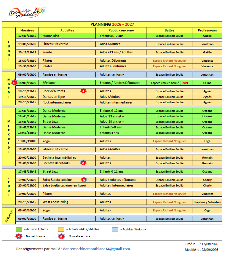 Dm saison 2026 2027 planningpourdiffusion